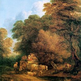 《市场推车》托马斯·庚斯博罗(Thomas Gainsborough)高清作品欣赏