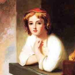 《倚靠窗户的女孩》托马斯·苏利(Thomas Sully)高清作品欣赏