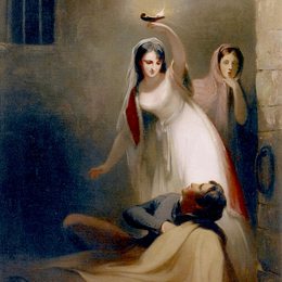 《费尼莫尔·库珀飞行员的监狱场景》托马斯·苏利(Thomas Sully)高清作品欣赏