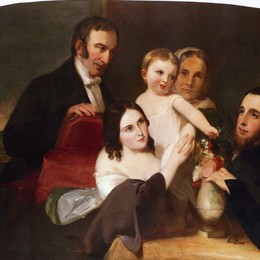 《亚力山大家族团体肖像》托马斯·苏利(Thomas Sully)高清作品欣赏