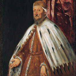 丁托莱托(Tintoretto)高清作品:Portrait of Doge Pietro Loredan