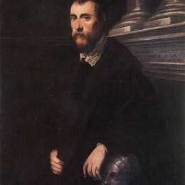 丁托莱托(Tintoretto)高清作品:Portrait of Giovanni Paolo Cornaro