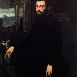 丁托莱托(Tintoretto)高清作品:Portrait of Jacopo Sansovino