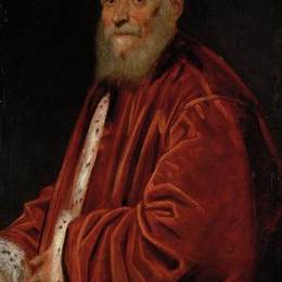 丁托莱托(Tintoretto)高清作品:Portrait of Senator Marco Grimani