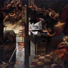 《报喜》丁托莱托(Tintoretto)高清作品欣赏