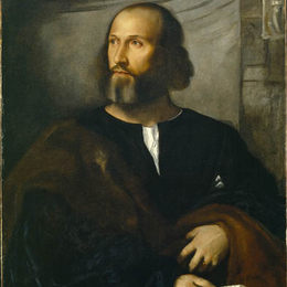 《胡子画像》提香·韦切利奥(Titian)高清作品欣赏