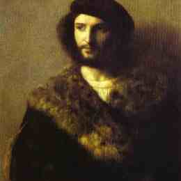 《男人肖像》提香·韦切利奥(Titian)高清作品欣赏