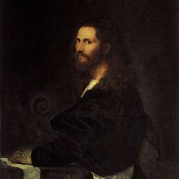 《音乐家的肖像》提香·韦切利奥(Titian)高清作品欣赏