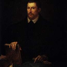 提香·韦切利奥(Titian)高清作品:Portrait of Ippolito Riminaldi