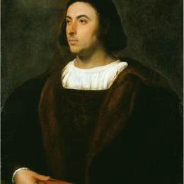 提香·韦切利奥(Titian)高清作品:Portrait of Jacopo Sannazaro