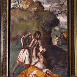 《嫉妒丈夫的奇迹》提香·韦切利奥(Titian)高清作品欣赏