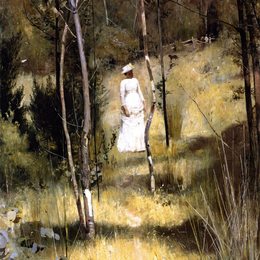 《夏日午间的争吵》汤姆·罗伯茨(Tom Roberts)高清作品欣赏