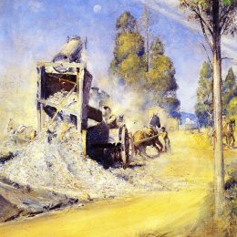 《乡村道路制造者1923》汤姆·罗伯茨(Tom Roberts)高清作品欣赏