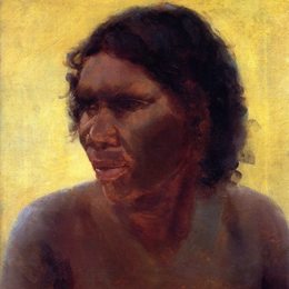 汤姆·罗伯茨(Tom Roberts)高清作品:Portrait of an Aboriginal Woman (Maria Yulgilbar)