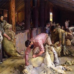 《剪切公羊》汤姆·罗伯茨(Tom Roberts)高清作品欣赏