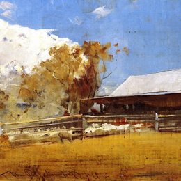 《纽斯特德剪毛棚》汤姆·罗伯茨(Tom Roberts)高清作品欣赏
