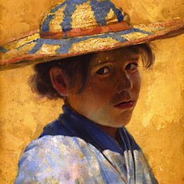 《一个女孩（女孩）》汤姆·罗伯茨(Tom Roberts)高清作品欣赏