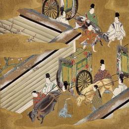 《《源氏物语》（香水王子）的插图》土佐光起(Tosa Mitsuoki)高清作品欣赏