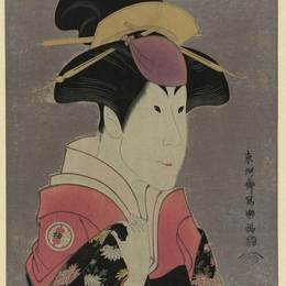 东洲斋写乐(Tōshūsai Sharaku)高清作品:Segawa Tomisaburō as Yadorigi, Wife of Ogishi Kurando, by Tō