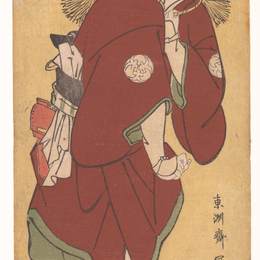 东洲斋写乐(Tōshūsai Sharaku)高清作品:Bandō Mitsugorō II as the Farmer Asakusa no Jirōsaku