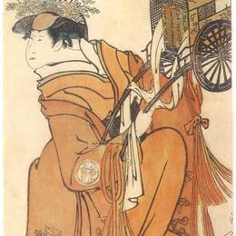 东洲斋写乐(Tōshūsai Sharaku)高清作品:Kabuki Actor Segawa Kikunojō III as Hanazono, Wife of ?tomo