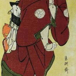 东洲斋写乐(Tōshūsai Sharaku)高清作品:Kabuki Actor Bandō Mitsugorō II as the Farmer Fukakusa No J