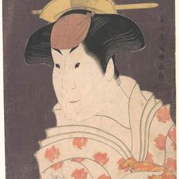 东洲斋写乐(Tōshūsai Sharaku)高清作品:Iwai Hanshirō IV as Shigenoi in the Play &amp;ampquotKoinyōbō