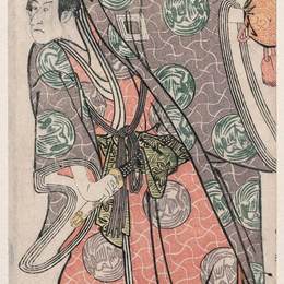 东洲斋写乐(Tōshūsai Sharaku)高清作品:Kabuki Actor Ichikawa Danjūrō VI as Mimana Yukinori in Otok