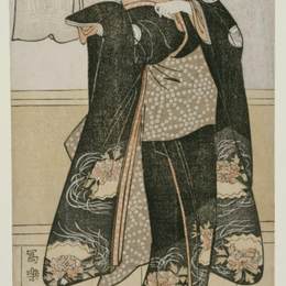 东洲斋写乐(Tōshūsai Sharaku)高清作品:Iwai Hanshirō IV as Otoma, Daughter of Ohina from Inamuragas