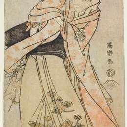 东洲斋写乐(Tōshūsai Sharaku)高清作品:Kabuki Actor Segawa Kikunojō III as the Shirabyōshi Hisakat