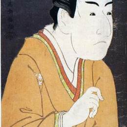 东洲斋写乐(Tōshūsai Sharaku)高清作品:Ichikawa Monnosuke Ii as Date No Yosaku in the Kabuki Play &amp;