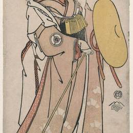 东洲斋写乐(Tōshūsai Sharaku)高清作品:Iwai Hanshirō IV as the pilgrim Otoma, daughter of Ohina fro