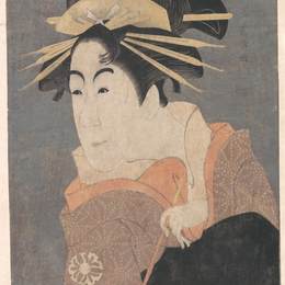 东洲斋写乐(Tōshūsai Sharaku)高清作品:Matsumoto Yonesaburo as Kewaizaka no Shosho in the Play &amp;amp