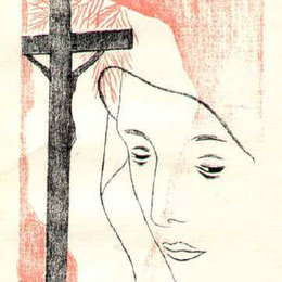 《戴十字架的女孩》东元(Toyen)高清作品欣赏