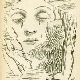 《哭》东元(Toyen)高清作品欣赏