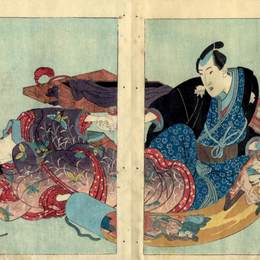 《四季：春，夏，秋，冬》歌川国贞(Utagawa Kunisada)高清作品欣赏