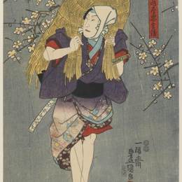 《演员扮演的农民》歌川国贞(Utagawa Kunisada)高清作品欣赏