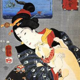 《女人》歌川国芳(Utagawa Kuniyoshi)高清作品欣赏