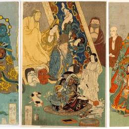 歌川国芳(Utagawa Kuniyoshi)高清作品:The Famous Unrivalled Hidari Jingoro