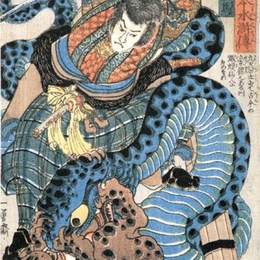 《来自日本英雄的苏可登》歌川国芳(Utagawa Kuniyoshi)高清作品欣赏