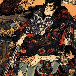 《Kyumonryu Shinshin和Chokanko Chintasu》歌川国芳(Utagawa Kuniyoshi)高清作品欣赏