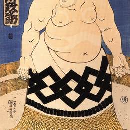 《相扑选手》歌川国芳(Utagawa Kuniyoshi)高清作品欣赏