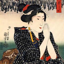 《女人》歌川国芳(Utagawa Kuniyoshi)高清作品欣赏