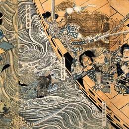 《Taira Tomomori的幽灵》歌川国芳(Utagawa Kuniyoshi)高清作品欣赏