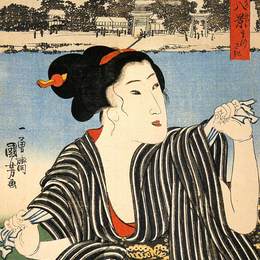 《女人》歌川国芳(Utagawa Kuniyoshi)高清作品欣赏