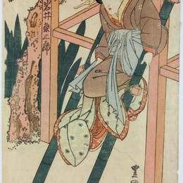 《歌舞伎演员Onoe Kikugoro III饰演Oboshi Yuranosuke》目歌川豊国二代(Utagawa Toyokuni II)高清作品欣赏