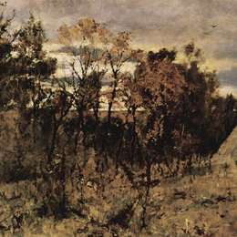 《秋夜。多姆卡诺沃》瓦伦丁·谢罗夫(Valentin Serov)高清作品欣赏