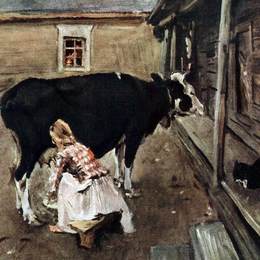 《芬兰农场》瓦伦丁·谢罗夫(Valentin Serov)高清作品欣赏