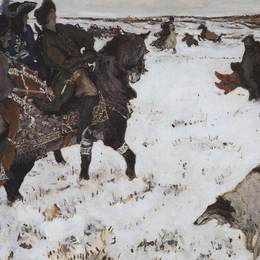 《彼得一号狩猎》瓦伦丁·谢罗夫(Valentin Serov)高清作品欣赏