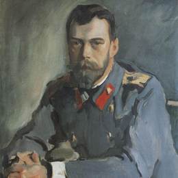 《尼古拉二世皇帝的肖像》瓦伦丁·谢罗夫(Valentin Serov)高清作品欣赏